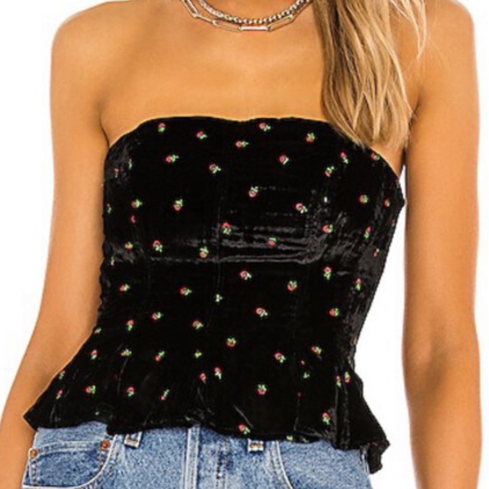 Free People Flower Corset Top